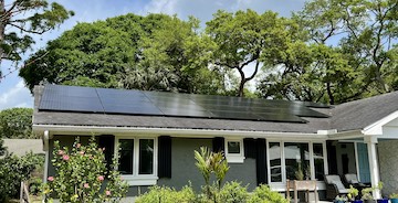 SuperGreen Solutions completes a residential solar project in a beautiful area of Jacksonville, FL